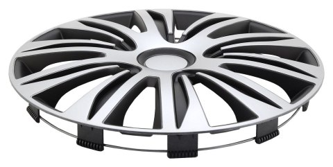 Zestaw kołpaków Spider 14" - czarny / srebrny