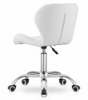 Krzesło obrotowe AVOLA ekoskóra - białe
