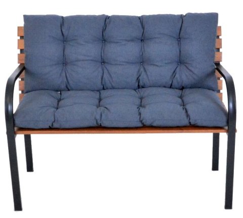 PREMIUM Poduszka na ławkę.120 x 45 cm, ciemno-szara