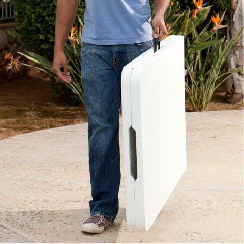 Składany stolik Lifetime Biały 245 x 74 x 76 cm Stal