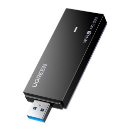 Karta sieciowa USB Ugreen CM499, Wi-Fi 6, 1800 Mb/s, 2.4 + 5 GHz (czarna)