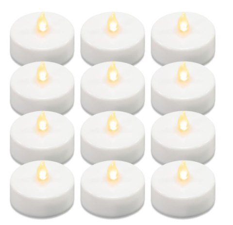 Zestaw podgrzewaczy na baterie, biały, 12 szt