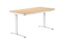 Activejet Biurko z elektryczną regulacją wysokości ET119W-C biały/dąb. Wymiar blatu 140 x 70 cm.