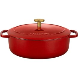 Garnek żeliwny owalny Ballarini Bellamonte - Czerwony, 2.2 ltr