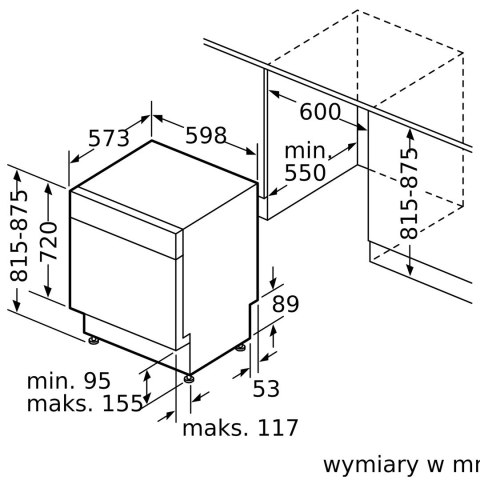 Zmywarka do zabudowy BOSCH SMU2HVS06E