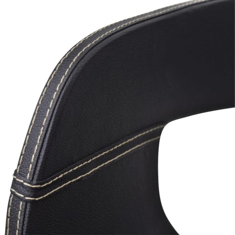 Krzesła do jadalni, 4 szt., czarne, gięte drewno i ekoskóra