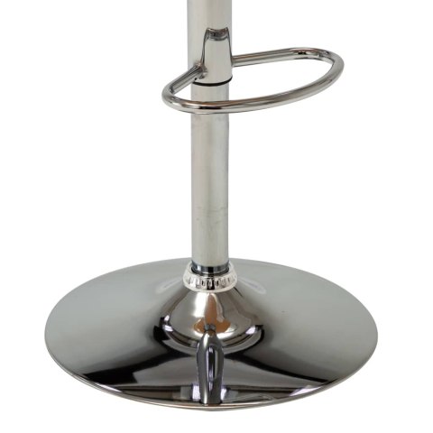 VidaXL Stołki barowe, 2 szt., kremowe, gięte drewno i sztuczna skóra