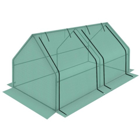 SZKLARNIA TUNEL OGRODOWY MINI ZIELONY DO SAŁATY 180x90x90CM