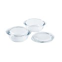 Garnek Pyrex Przezroczysty 25 x 20 x 27 cm 2 Sztuk