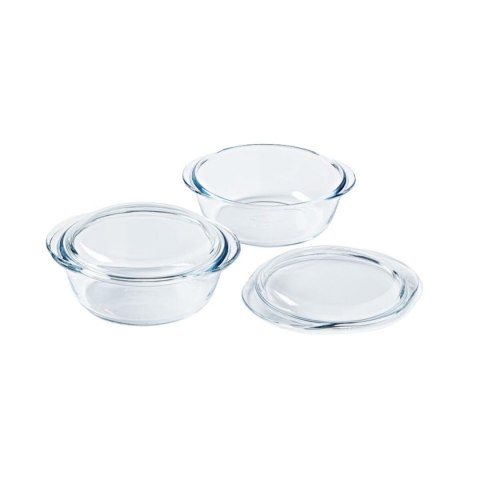 Garnek Pyrex Przezroczysty 25 x 20 x 27 cm 2 Sztuk