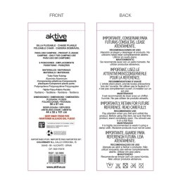 Składane krzesło z zagłówkiem Aktive 44 x 101 x 55 cm