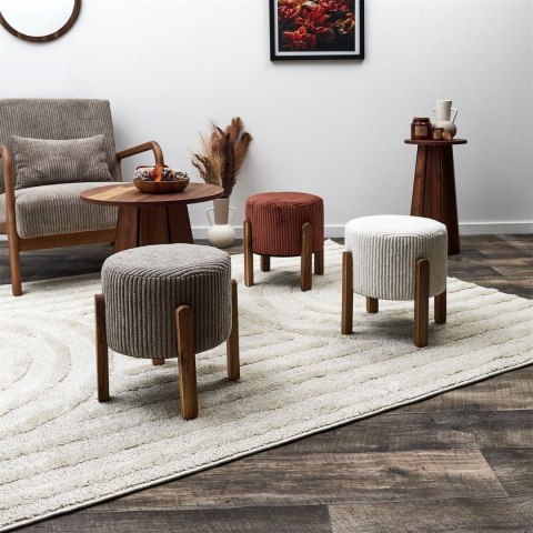 Stołek Scott brązowy sztruksowy