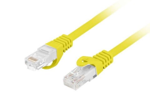 Patchcord Lanberg UTP kat.6 20m LSZH CU fluke passed żółty