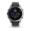 Zegarek sportowy Garmin Fenix E AMOLED 47mm Stainless Steel