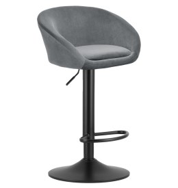 Hoker EAST - aksamit szary / baza czarna