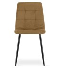 Krzesło KARA - brązowy aksamit / nogi czarne x 2