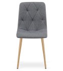 Krzesło LIBRA - ciemny szary materiał / nogi kolor drewna x 2