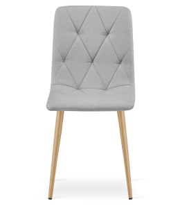 Krzesło LIBRA - jasny szary materiał / nogi kolor drewna x 1