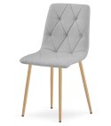 Krzesło LIBRA - jasny szary materiał / nogi kolor drewna x 2