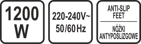 Maszyna do popcornu, wózek, 1200 W