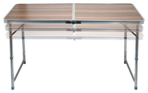 Składany stół teleskopowy DOUBLE - brązowy