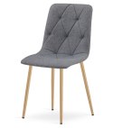 Krzesło LIBRA - ciemny szary materiał / nogi kolor drewna x 3
