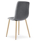 Krzesło LIBRA - ciemny szary materiał / nogi kolor drewna x 4