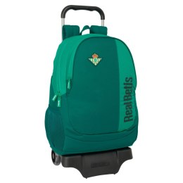 Torba szkolna z kółkami Real Betis Balompié Kolor Zielony 30 x 43 x 14 cm
