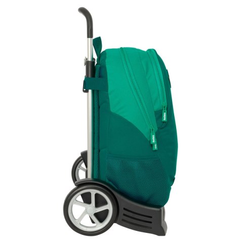 Torba szkolna z kółkami Real Betis Balompié Kolor Zielony 32 x 43 x 14 cm
