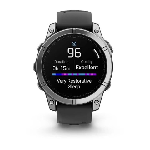 Zegarek sportowy Garmin Fenix E AMOLED 47mm Stainless Steel