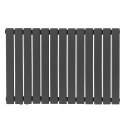 Grzejnik stalowy poziomy antracyt 819W 600x614 mm nowoczesny