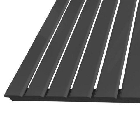 Grzejnik stalowy poziomy antracyt 819W 600x614 mm nowoczesny