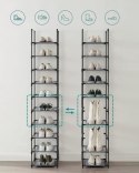 Stojak na buty SONGMICS 10 półek szary metalowy