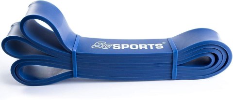 Taśma oporowa do ćwiczeń 208 cm niebieska, naturalny lateks