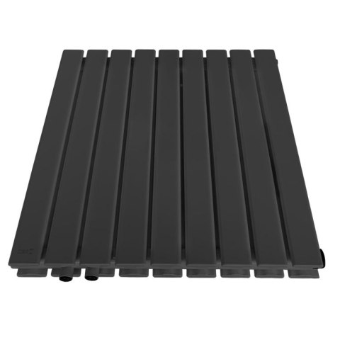 Grzejnik stalowy poziomy antracyt 819W 600x614 mm nowoczesny