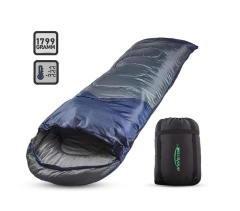 Śpiwór anaterra VOLLHOT 220x75 cm, do -17°C, wodoodporny