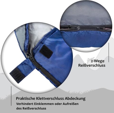 Śpiwór anaterra VOLLHOT 220x75 cm, do -17°C, wodoodporny