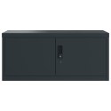 Szafa na dokumenty, antracytowa, 90x40x130 cm, stalowa