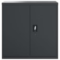 Szafa na dokumenty, antracytowa, 90x40x130 cm, stalowa