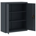 VidaXL Szafa na dokumenty, antracytowa, 90x40x145 cm, stalowa