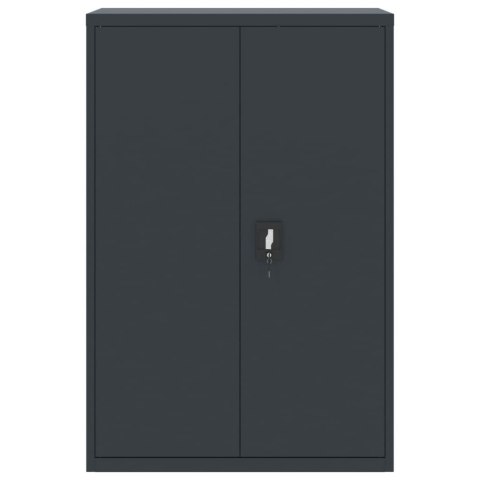 VidaXL Szafa na dokumenty, antracytowa, 90x40x180 cm, stalowa