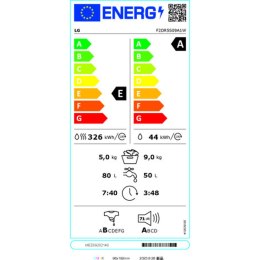 Washer - Dryer LG F2DR5S09A1W 5 kg 1200 rpm