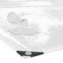 VidaXL Przezroczysta plandeka z oczkami 6x12 m PVC