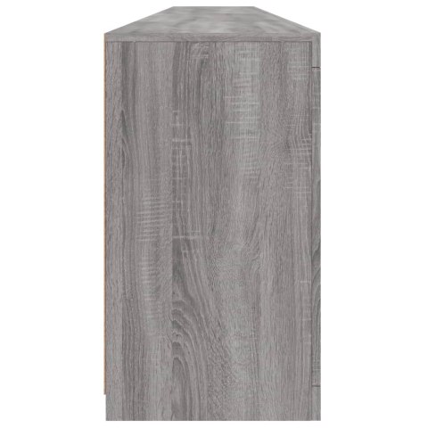 Szafka z oświetleniem LED, szary dąb sonoma, 283x37x67 cm