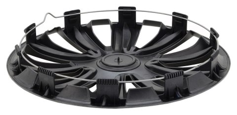 Komplet kołpaków Spider 13" - czarny / srebrny