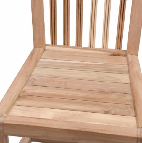Krzesła ogrodowe teakowe Divero BOLERO 2 szt. składane