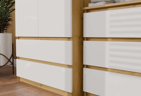 Szafa Malwa SS-90 DĄB ARTISAN BIAŁY