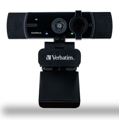 Kamera internetowa Verbatim AWC-03 4K UHD USB 2.0 z podwójnym mikrofonem czarna