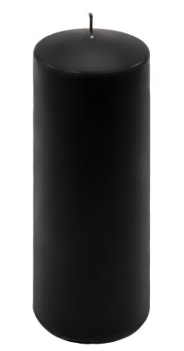 Świece parafinowe czarne 20 cm, 2 szt., bez zapachu, 80h