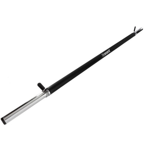 Sztanga do ćwiczeń 120 cm z piankowym uchwytem i zamkami